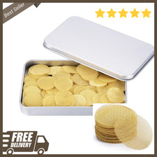 200pcs 3/4 Inch Brass Pipe Screens, 3/4 Inch Brass Pipe Screen with Storage Box 