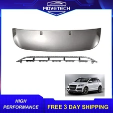Front Bumper Cover Lower Center Grille Valance Skid Plate For 2010-2015 Q7 Sline