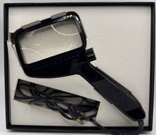 Vintage Bausch Lomb Illuminated Magnifying Glass Rectangular Light Up Plugin