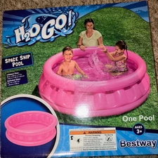 Bestway H20 Go! Splash & Fun Pink Space Ship Pool 135 Gallon