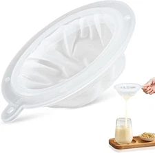 200 Mesh Strainer 5 Inch, 75 Micron Nylon Fine Filter for Cooking & Tea