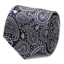 Star Wars Yoda Navy Paisley Tie
