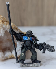 Games Workshop Warhammer 40k Space Marine Standard Bearer Metal 1998 Figure