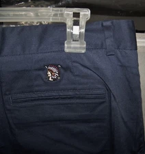 NEW B. DRADDY Pima Cotton Spandex Golf Shorts SHINNECOCK HILLS GOLF CLUB 36 Navy