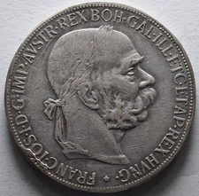 Empire Habsburg Monarchy Francesco Giuseppe 5 Korona 1907 Kremnitz