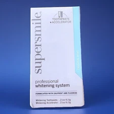 NEW SEALED SUPERSMILE PROF. WHITENING SYSTEM TOOTHPASTE & ACCELERATOR .21 OZ