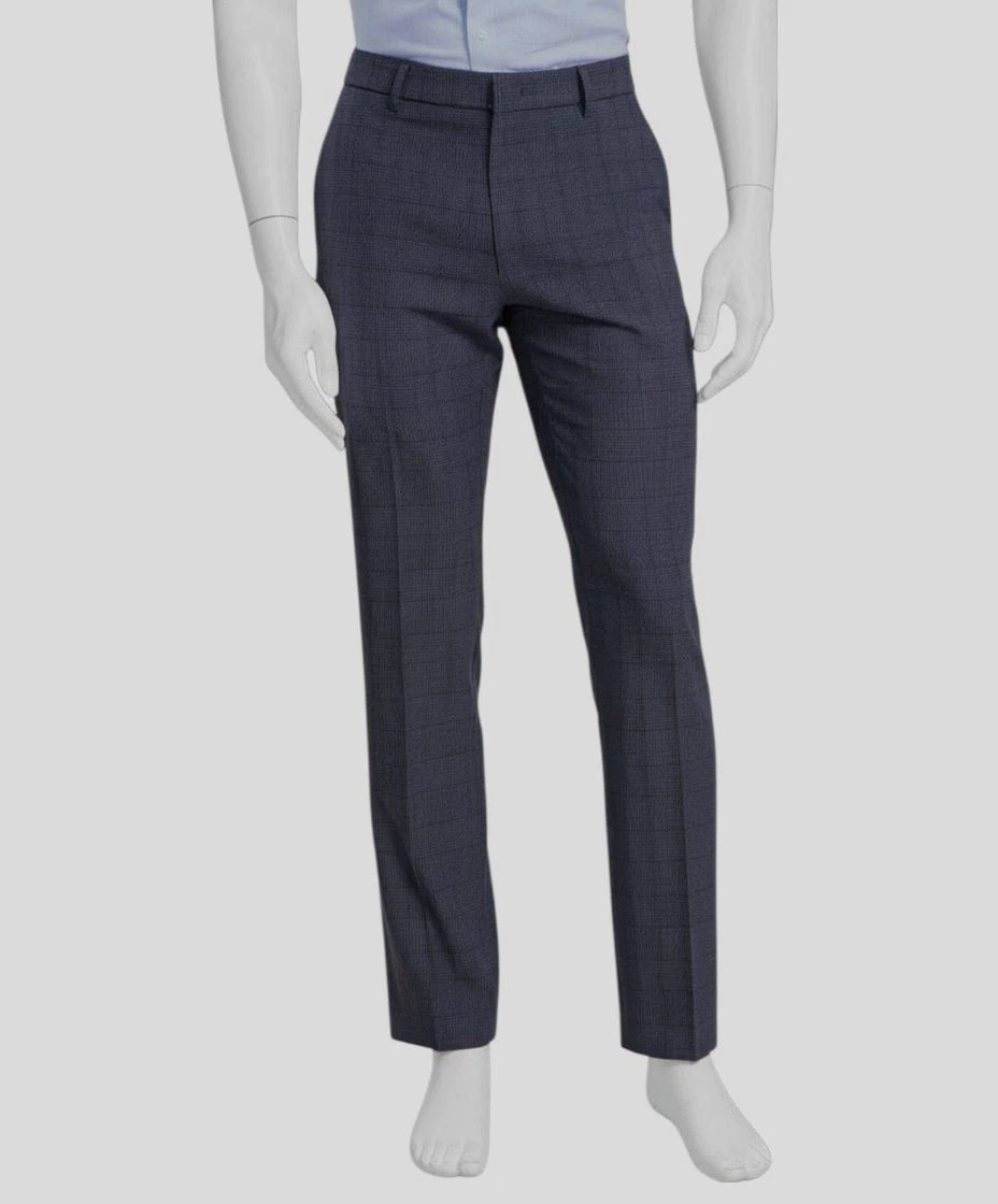 Tommy Hilfiger Men's Blue Modern-Fit Stretch Performance Pants Size 34W/34L