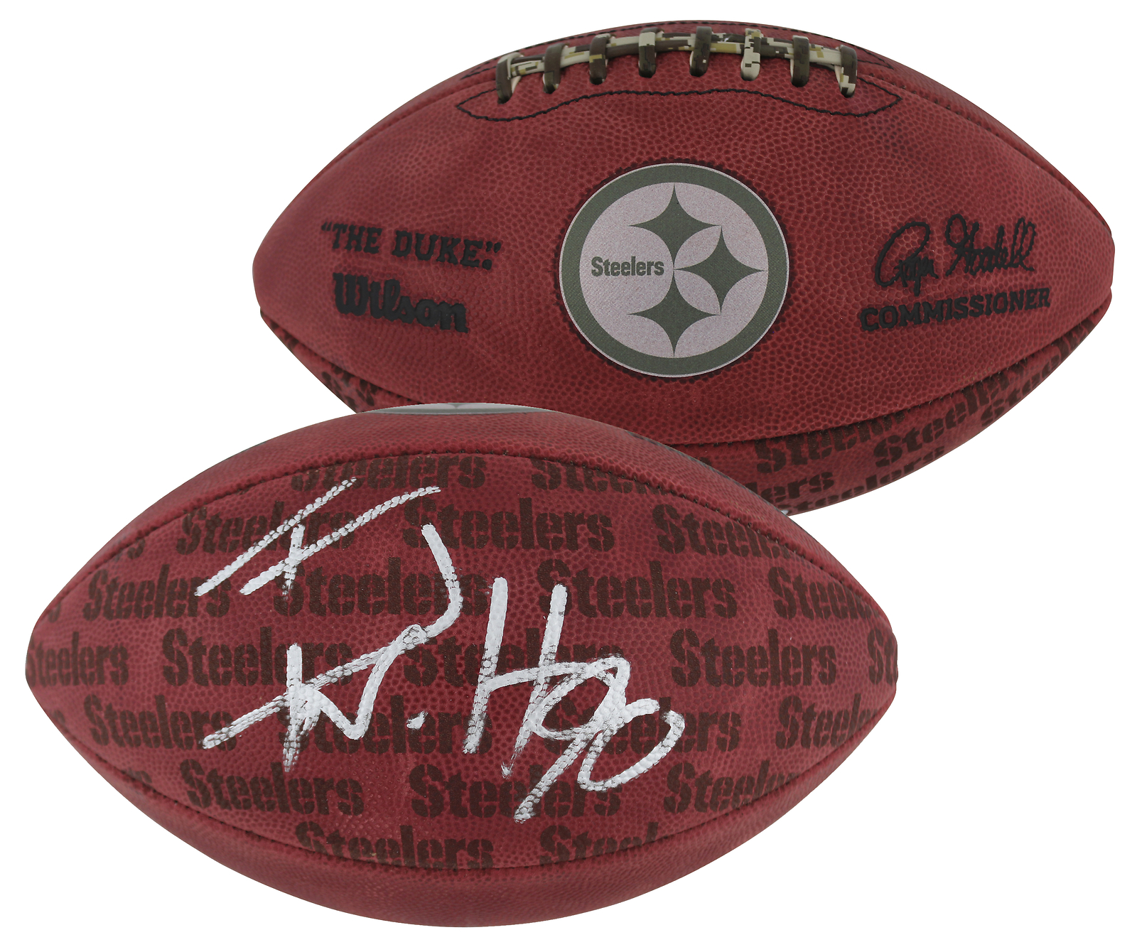 T.J. Watt Autographed Signed Steelers T.J. Watt "The Duke" Team Showcase NFL Football Beckett Witnessed 