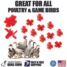 Chicken Water Nipples Poultry Drinker Chicks Hen Bird Pigeon Quail Waterers