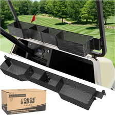 Golf Cart Front Inner Basket for EZGO TXT  RXV, Dash Storage Box Metal Mesh Tra