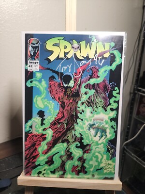 Spawn #42 Signed By Tony Daniel And Al Simmons AKA Spawn COA .