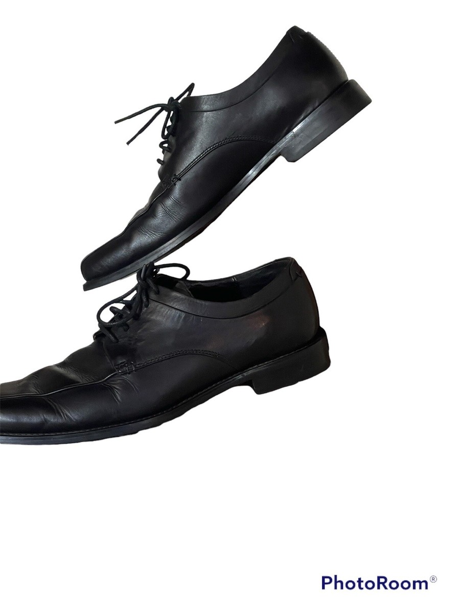 Calvin Klein Black Calf Leather Lace Up Dress Oxford Shoes  display picture 3