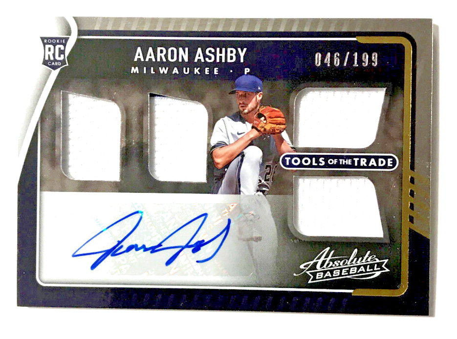 AARON ASHBY 2022 Absolute Tools of the Trade Auto Jersey Rookie