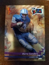1993 Wild Card Barry Sanders STAT SMASHER GOLD PARALLEL card #CSS-103 RARE!