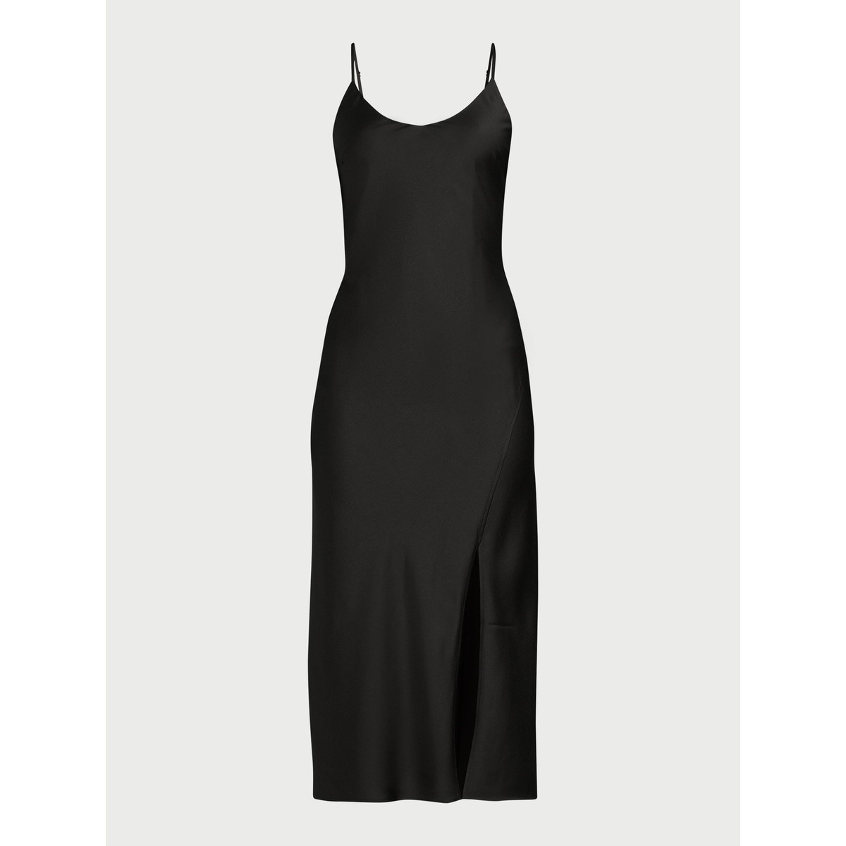 Scoop Women's Satin Midi Slip Dress with Side Slit, Sizes Xs-xxl Scoop Women's Satin Midi Slip Dress with Side Slit, Sizes Xs-xxl