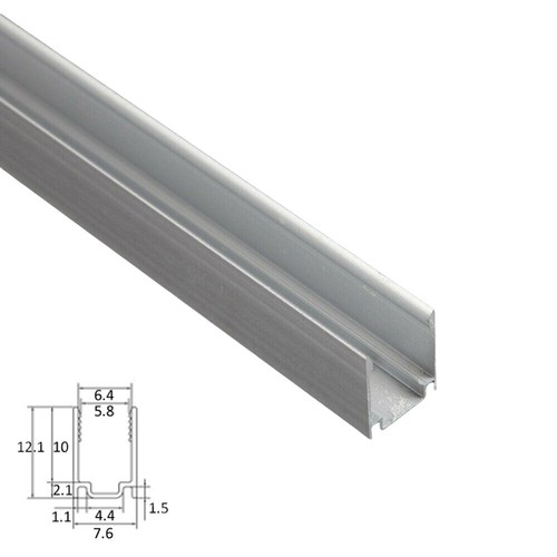 3.3ft each LED Channel Mounting Holder Track for 6mmx12mm LED Strip Lights - Picture 19 of 21