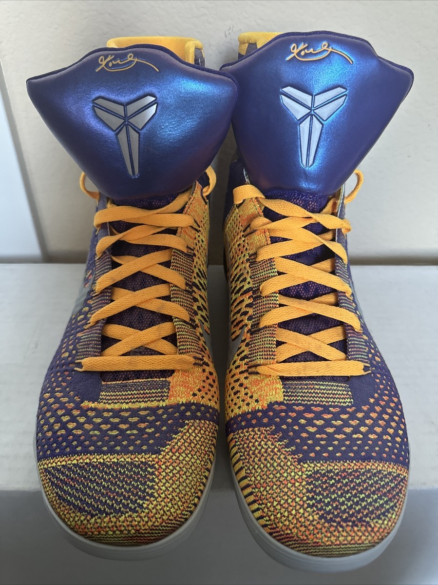 Kobe 9 Elite ゴールド シューズ Nike Kobe 9 Elite High Showtime Lakers Size 11 | eBay