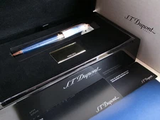 S.T. Dupont Line D Limited Edition Monet Ballpoint Pen Bleu/Gold
