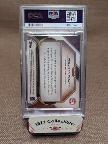 2017 Topps Triple Threads Pedro Martinez "LEGEND" Jersey Relic /9 - PSA 9 - Picture 2 of 2