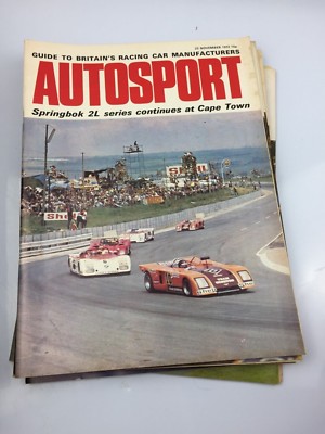 VINTAGE AUTOSPORT MAGAZINE MAG  NOVEMBER 1972 SPRINGBOK 2L CAPE TOWN 