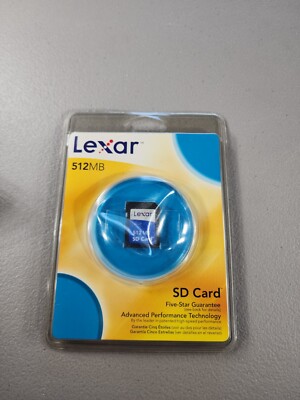 Lexar Digital Flash Memory Card - 512 MB - SD (SD512-231) - NEW FACTORY SEALED!