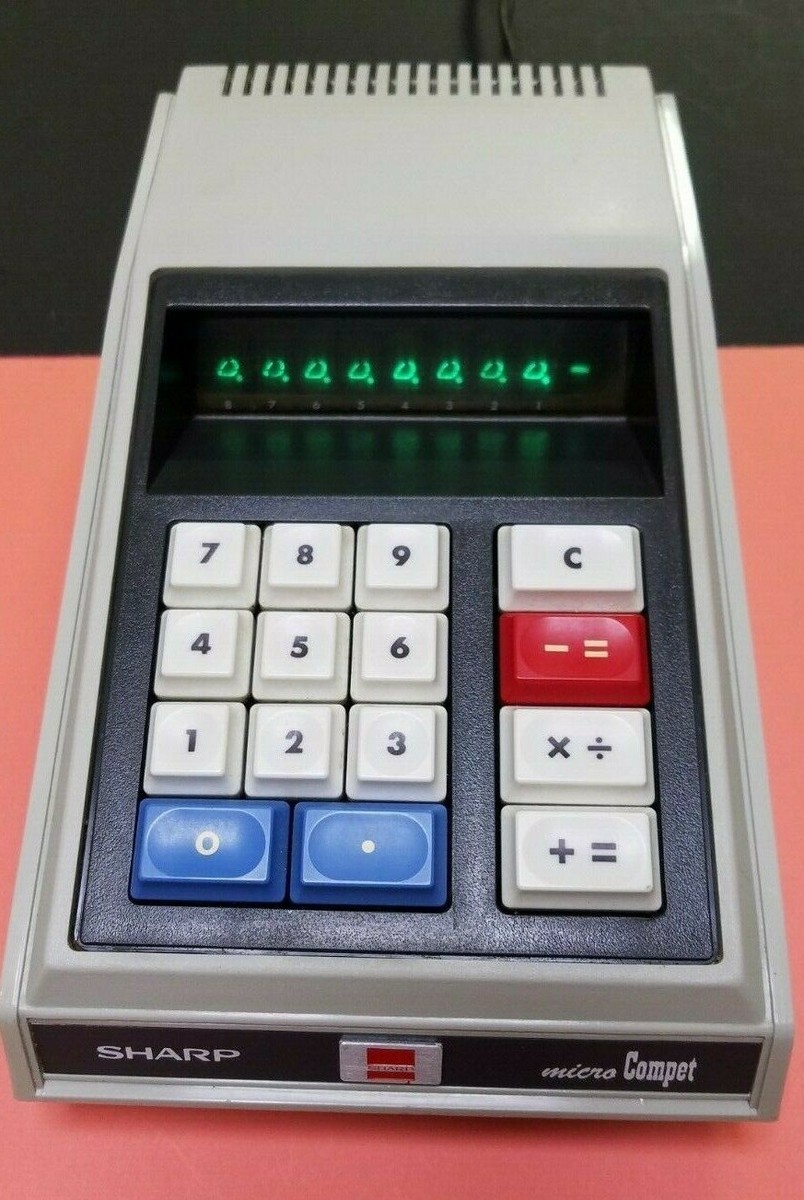 シャープ計算器ＱＴ－8Ｄ Vintage Rare SHARP QT-8D Electronic Desktop Calculator Micro