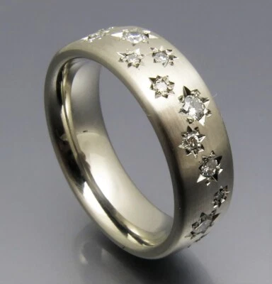 REIF-DESIGN - TOP BRILLANT STERNENHIMMEL "STARS" - PLATIN - UNIKAT! - Bild 1 von 4