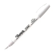 35558 Sharpie Oil-Based Paint Marker, White Ink, Medium Tip, Pack of 1