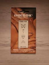 Inkbox Temporary Finger Tattoos Butterfly Rose Flames Diamond