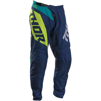 THOR Sector Blade Pants Navy Acid Adult Green Yellow Blue Offroad