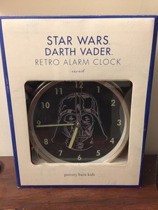 Pottery Barn Kids Star Wars Darth Vader Retro Alarm Clock New In