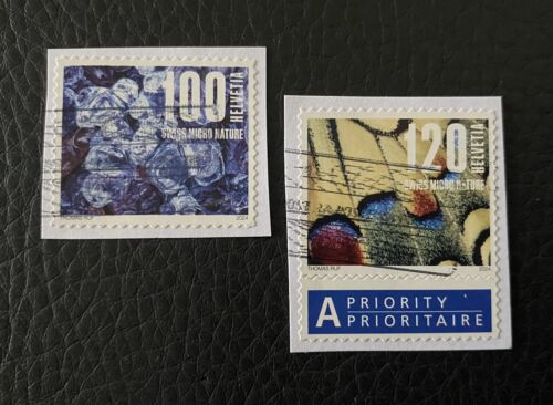 Lot de 2 timbres de Suisse année 2024 - Sur Fragment - Briefmarken J30 - Photo 1/1