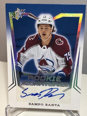 2021-22 Upper Deck SPX Rookie Signature Sampo Ranta Autograph SPXR-SR