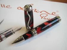 Jean-Pierre Lepine Indigo IN37RS red black mottled Rollerball pen MIB
