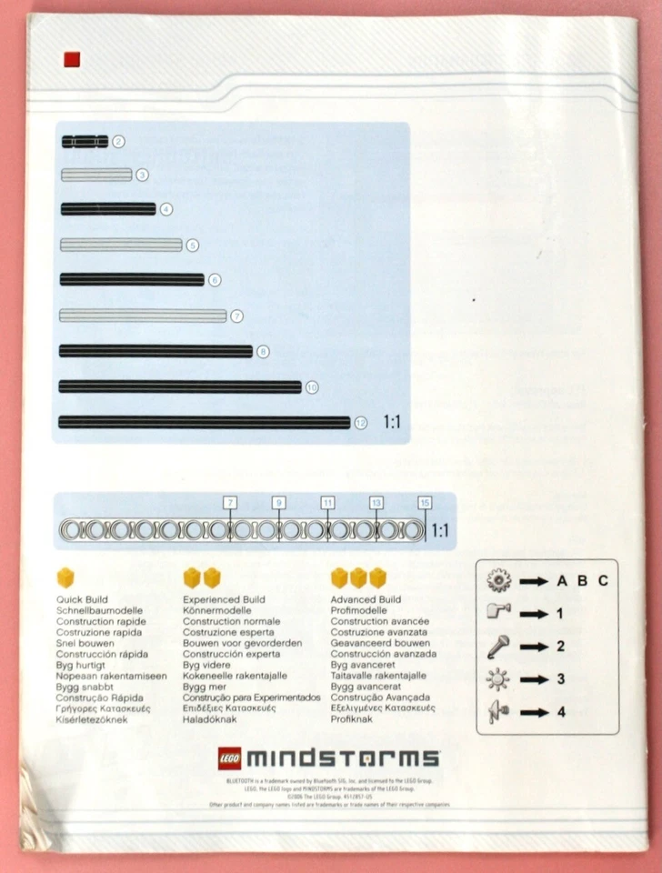 LEGO Mindstorms NXT 8527 User Guide Manual Booklet Quick Start CD Instructions - Image 3 of 4