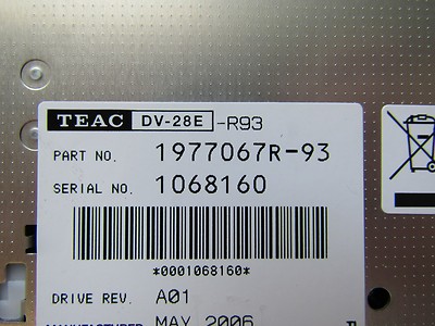 TEAC 1977067r-93 DVD ROM Drive T57572 for sale online | eBay