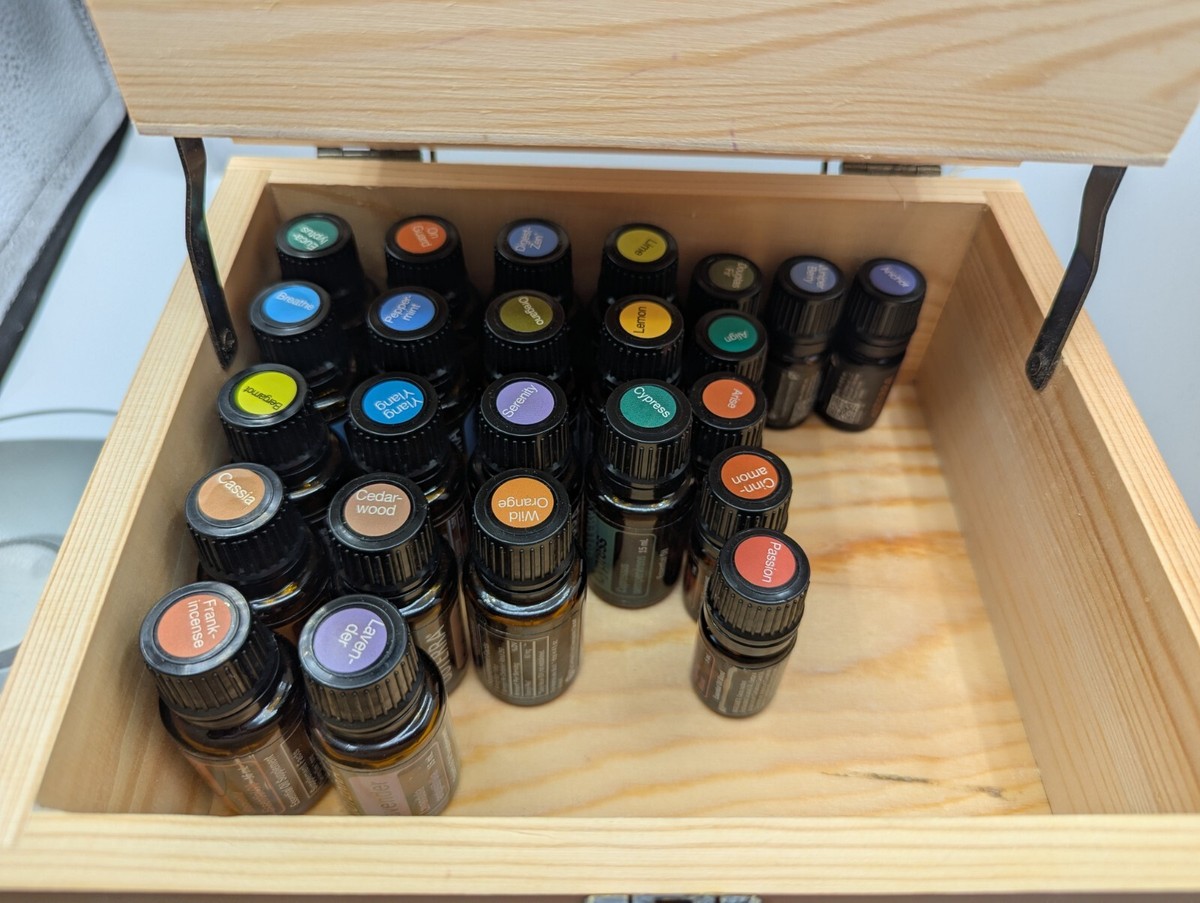Wooden Storage Box DoTerra Essential Oil 3 Levels 50+