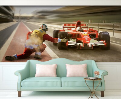 3D Racing O152 Auto Tapete Wandbild Selbstklebend Abnehmbare Angelia