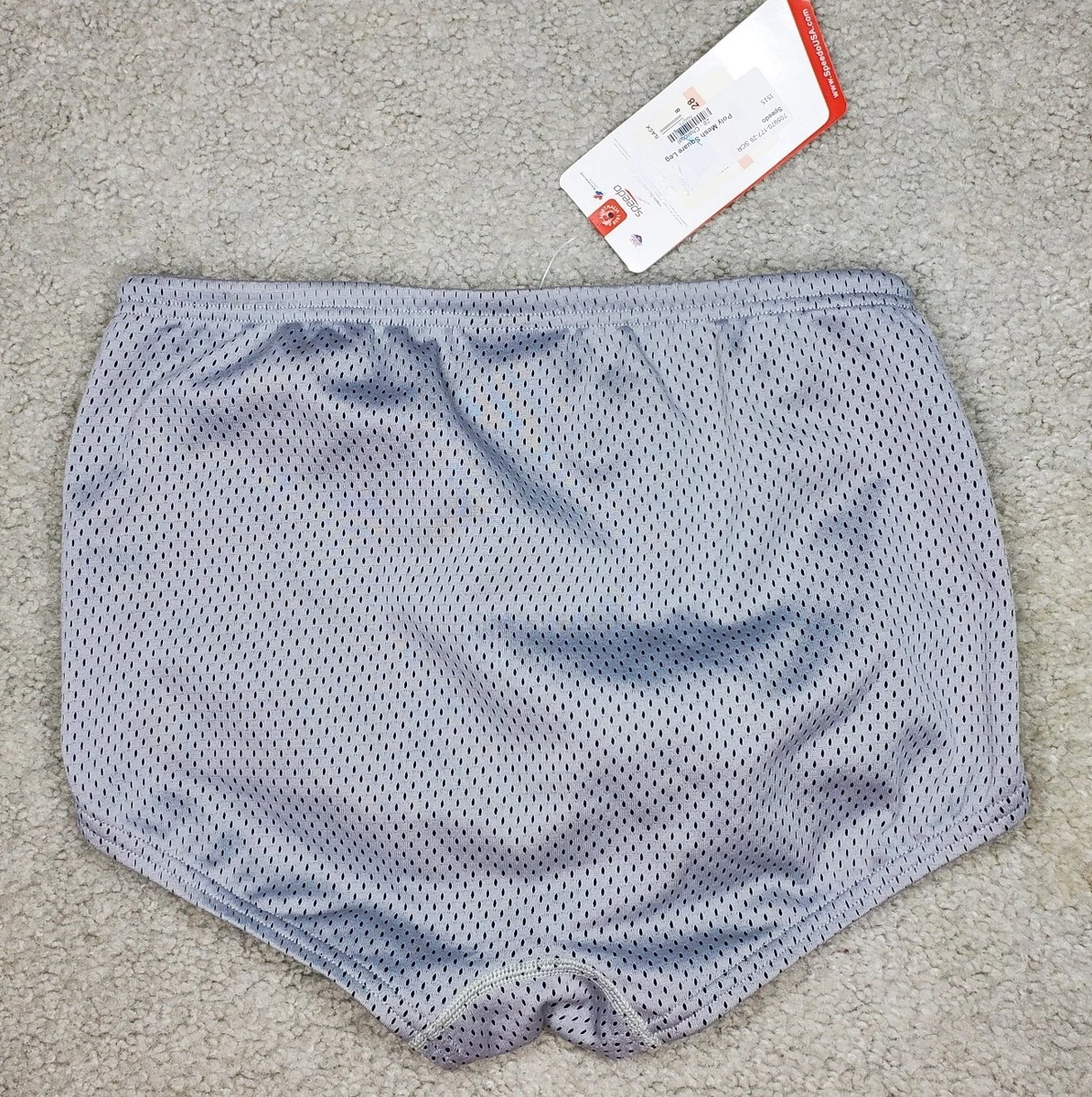 Speedo solid poly 2024 mesh square leg