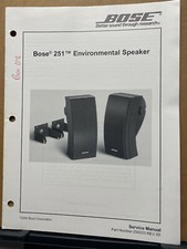 Manuale di servizio per il sistema di altoparlanti ambientali Bose 251