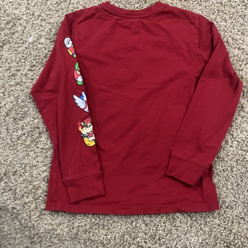 Nintendo Super Mario Long Sleeve Youth T-Shirt Size Medium - Picture 2 of 5