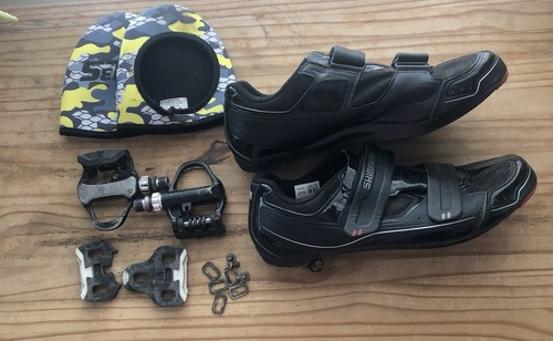 Shimano Fahrradschuhe 10 1/2 Herren Fahrrad Kestrel Lace schwarz rot BC0637 - Bild 1 von 13