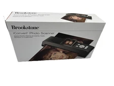 Brookstone iConvert Photo Scanner In Original Box Save Photos without a Computer