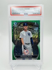 2023 Bowman Chrome Brandon Mayea - 1st Bowman Green Shimmer Refractor /99 PSA 10