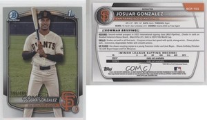 2025 Bowman Chrome Prospects Refractor /499 Josuar Gonzalez #BCP-153