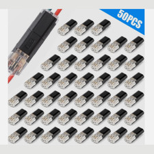 50 pcs Double-Wire Plug-in Connector, Cable Clamp with Locking Buckle, AWG 18-22