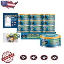 Wild Tuna in Extra Virgin Olive Oil 12pk - Sustainably Caught, High Omega 3, 5oz