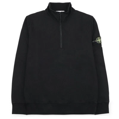 Stone Island Men's Cotton Fleece Half Zip Sweatshirt 158865549 [P] - Photo 1/4