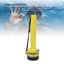 Dive Flashlight Anti Slip Waterproof LED Submersible Flashlight for Underwater