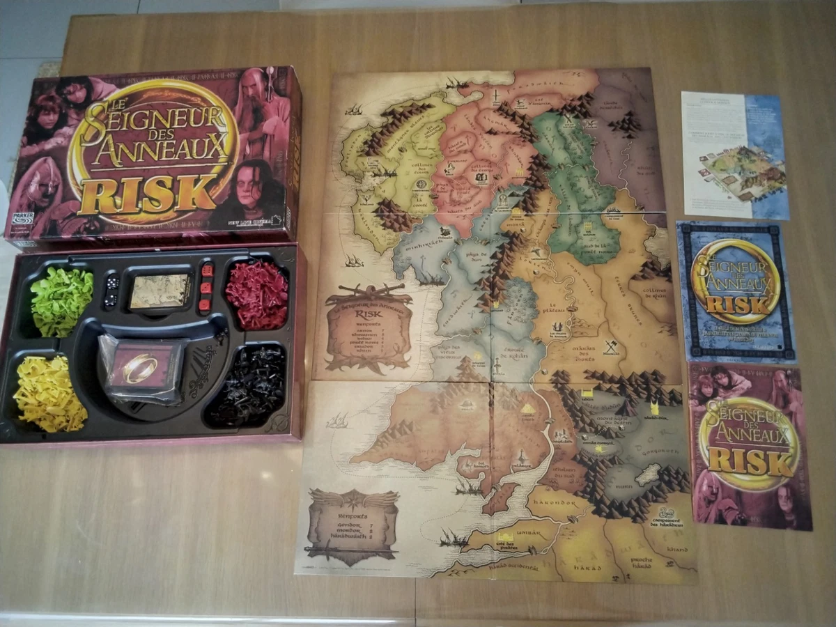 Risk Le Seigneur Des Anneaux - Parker - Jeu De Société Complet (occasion)